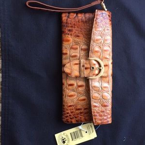 Vintage Brahmin Buckle Wristlet